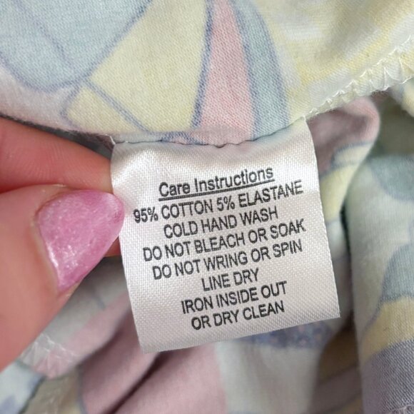 Dangerfield colorful summer illustrations tie-strap jumpsuit size US 8 - Picture 7 of 7